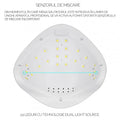 Lampa profesionala, UV LED SUN 48 watt, double light hybrid, pentru manichiura unghii false