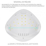 Lampa profesionala, UV LED SUN 48 watt, double light hybrid, pentru manichiura unghii false