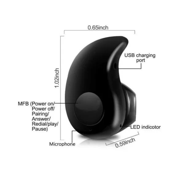 Mini casca bluetooth in forma de picatura