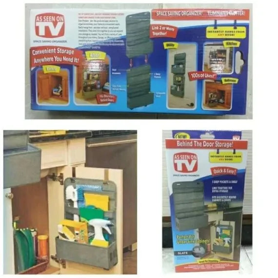 Organizator pentru depozitare pe usa din bucatarie sau baie
