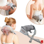 Aparat de masaj pentru gât, umeri și spate – Shiatsu cu căldură și design wireless