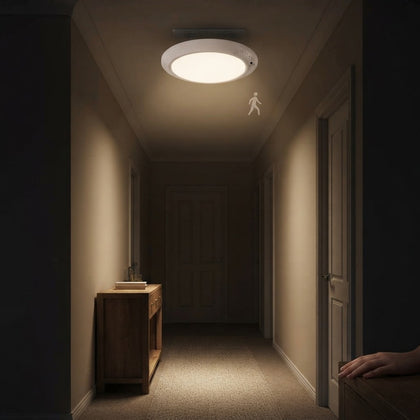 Lampa de tavan cu senzor, alba