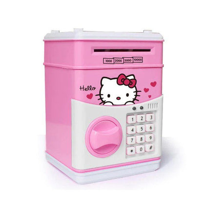 Pusculita pentru Copii Interactiva Hello Kitty, cu Cod Pin si Seif, Functie ATM