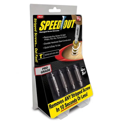 Set 4 extractoare pentru suruburi Speed Out