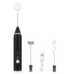 Tel electric, Incarcare USB, 3 capete interschimbabile, Negru