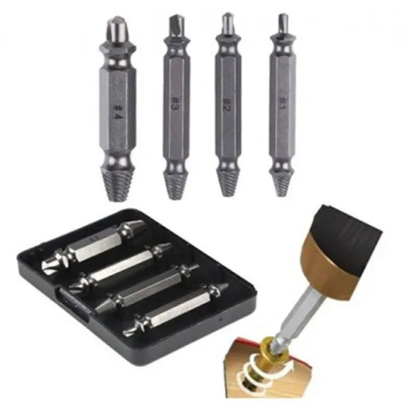 Set 4 extractoare pentru suruburi Speed Out