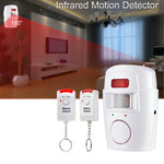 Alarma wireless cu 2 telecomenzi si senzor de miscare cu infrarosu