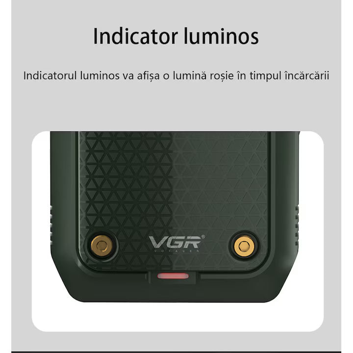 Aparat de ras electric pentru barbati, LED, USB