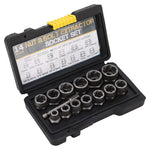 Set Extractoare Piulite si Suruburi, 14 Piese, Otel, Antiderapant