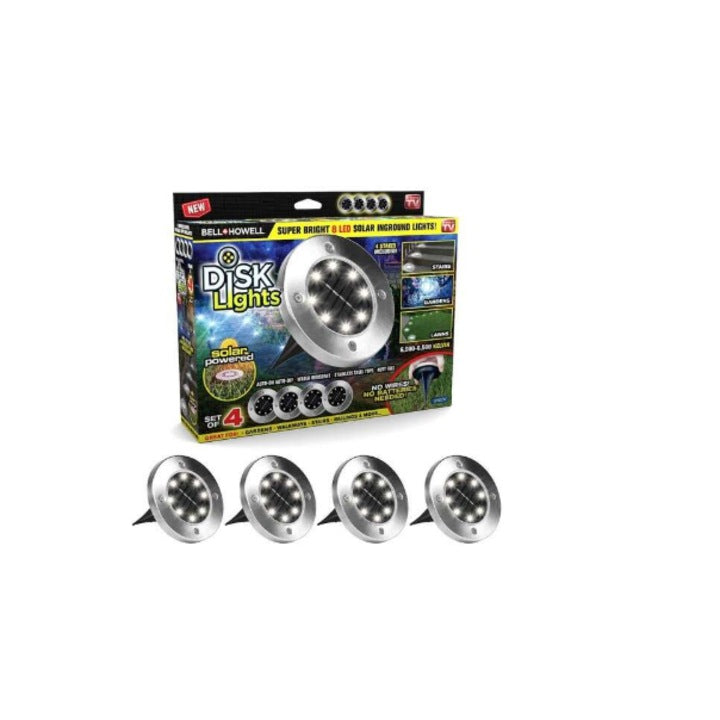 Lampa solara, LED, 4 bucati