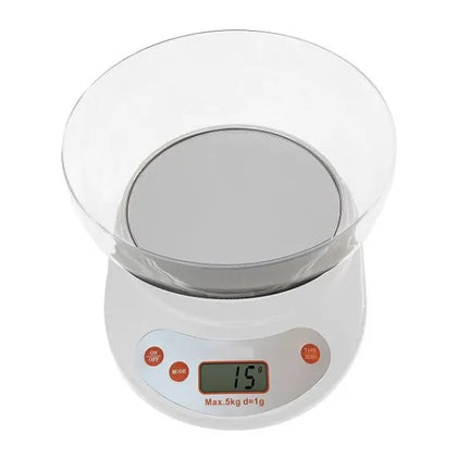 Cantar electronic de bucatarie cu bol de plastic 5kg