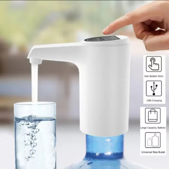 Pompa Electrica pentru Bidon cu apa, Dispenser Automat, Reincarabil USB