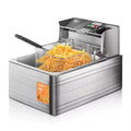 Friteuza Electrica, 2500 W, cu capac, capacitate 5.5L, 46x29x30cm