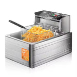 Friteuza Electrica, 2500 W, cu capac, capacitate 5.5L, 46x29x30cm