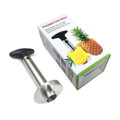 Dispozitiv manual pentru curatat si feliat ananas