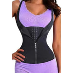 Corset SIKS Tip Vesta din Neopren pentru Slabit, Prindere Dubla