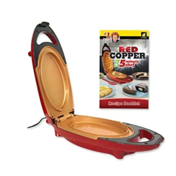 Mini plita electrica pentru gatit rapid Red Copper 5 minutes