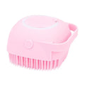 Perie din silicon cu rezervor pentru sampon si gel de dus, 80 ml