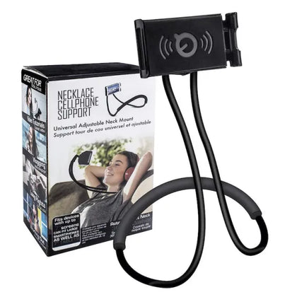 Suport telefon flexibil, Autocise, rotativ 360°, negru, 60CM