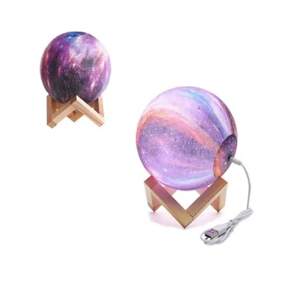 Lampa de veghe luna, multicolora ,12 cm