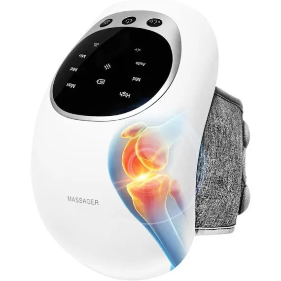Aparat de masaj pentru genunchi cu caldura, functie de vibratie, 3 niveluri de incalzire