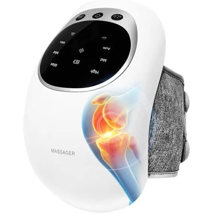 Aparat de masaj pentru genunchi cu caldura, functie de vibratie, 3 niveluri de incalzire