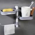 Suport rotativ multifunctional, pentru baie, din plastic rezistent