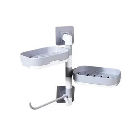 Suport rotativ multifunctional, pentru baie, din plastic rezistent