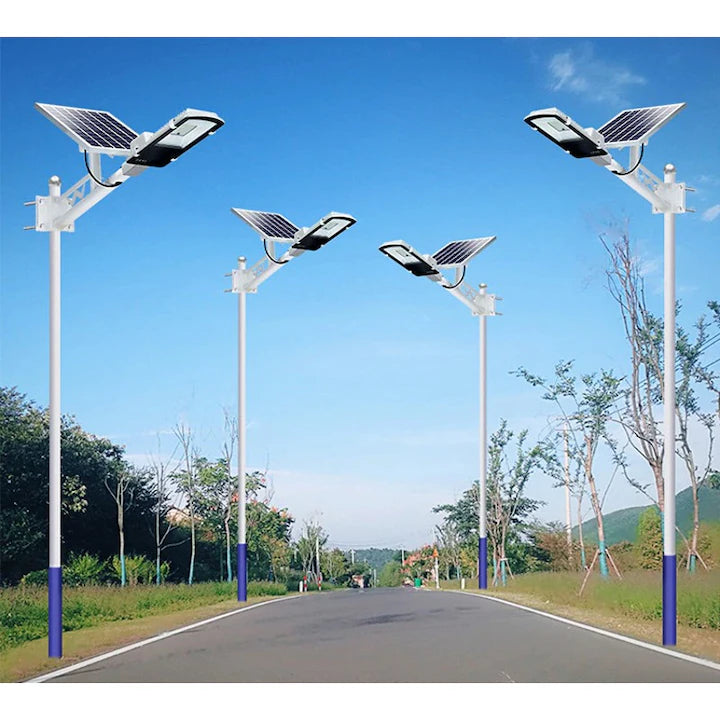 Lampa Stradala Proiector LED cu Incarcare Solara Jortan cu telecomanda
