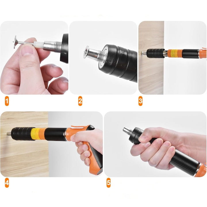 Pistol de cuie manual,multifunctional, material fier