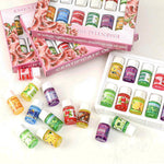 Set 12 uleiuri esentiale, aromaterapie, 3ml, multicolor