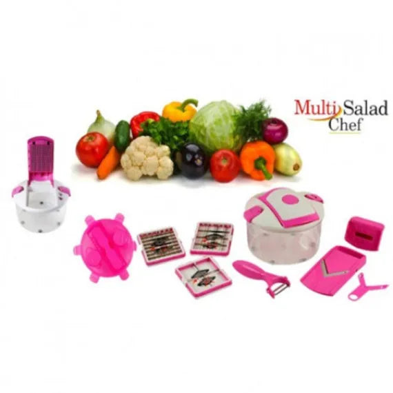 Razatoare multifunctionala Multi Salad Chef, rapid si sigur, feliezeaza si taie legumele cuburi
