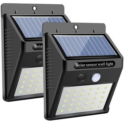 Set de 2 lampi LED cu incarcare Solara si Senzor de Miscare - 20 Led