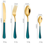 Set tacamuri 24 piese cu suport, otel inoxidabil