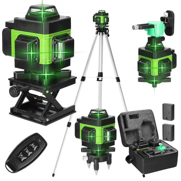 Nivel laser 16 linii, sistem auto-nivelare, impermeabil IP54, dimensiuni 130x103x132mm