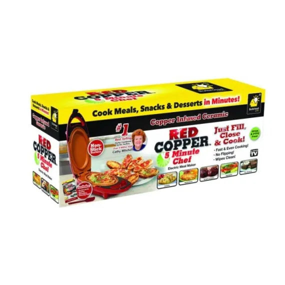 Mini plita electrica pentru gatit rapid Red Copper 5 minutes