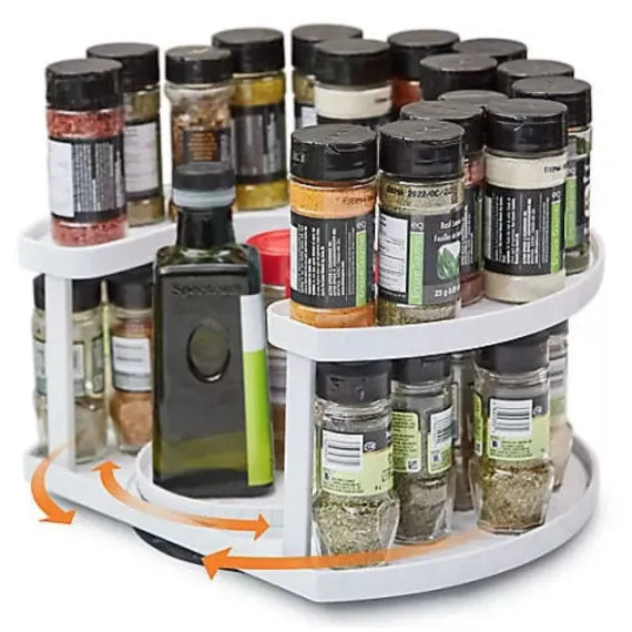 Suport rotativ cu 2 nivele pentru recipiente Spice Spinner
