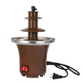 Mini Fantana de Ciocolata, Mentinere la Cald a Ciocolatei, Usor de folosit, Metal Durabil, Plastic Rezistent, Buton ON/OFF, Maro