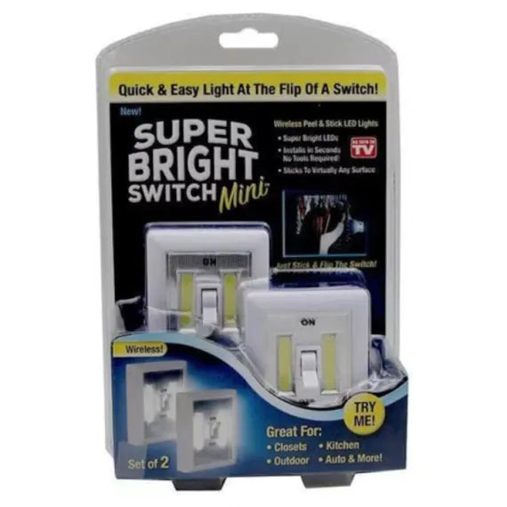 Set 2 x Intrerupatoare fara fir cu LED Super Bright Switch