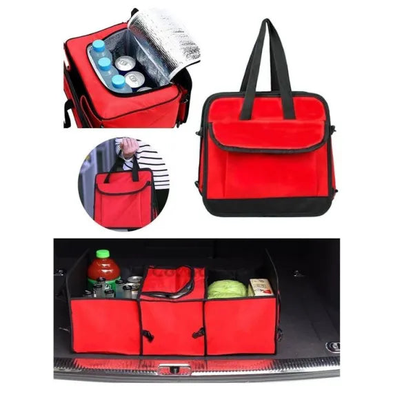 Organizator pentru portbagaj auto pliabil 2 IN 1