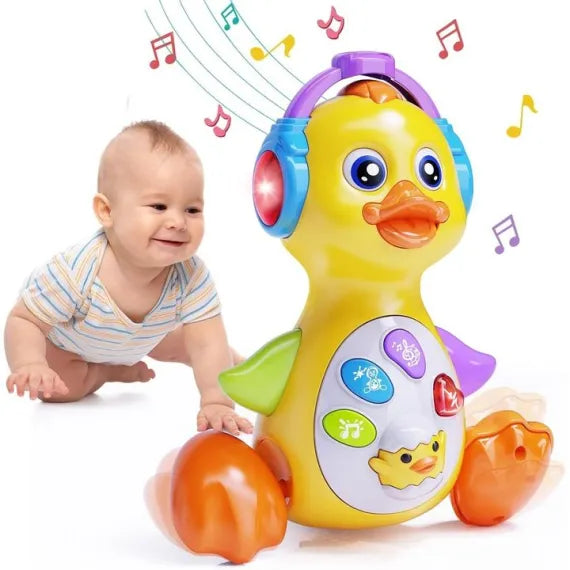 Ratusca cantareata cu casti mov cu albastru, sunete, lumini, functii multiple