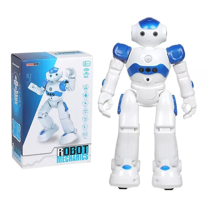 Jucarie Robot inteligent, cu telecomanda, alb