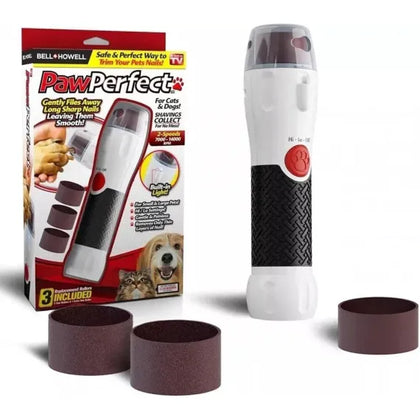 Pilă de unghii și gheare Bell+Howell PAWPERFECT reîncărcabilă pentru animale mici