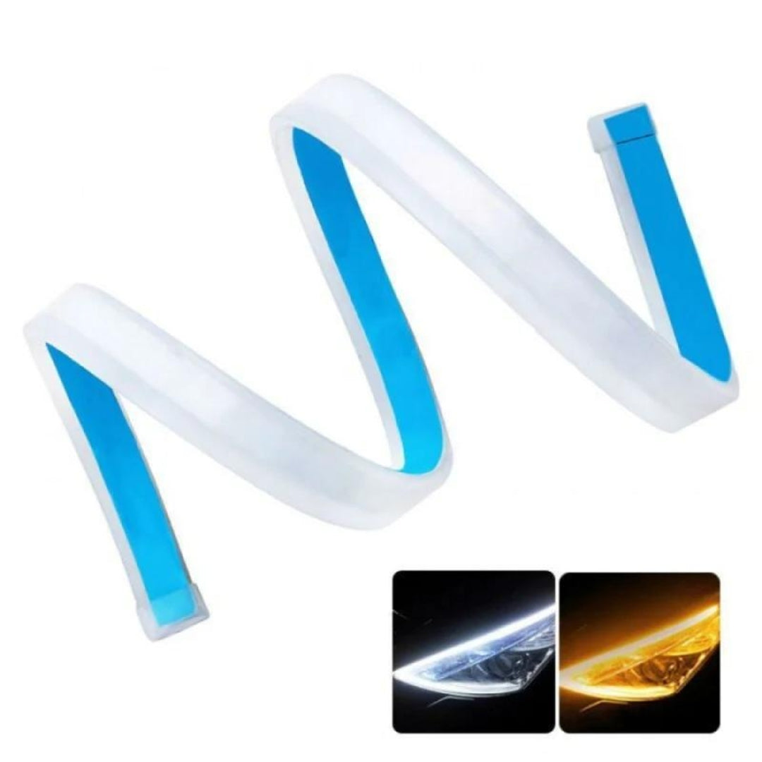 set 2 benzi led 45 cm secventiale pentru faruri
