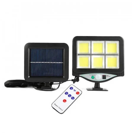 Lampa LED solara de exterior GL-8 COB - cu senzor de miscare