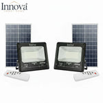 SET DE 2 BUCATI -Proiector Solar  200W Lampa cu incarcare solara + Panou Solar si Telecomanda (copie)