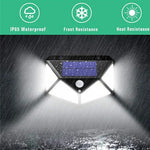Set de 2 Lampi solare cu senzor de miscare, 100 LED