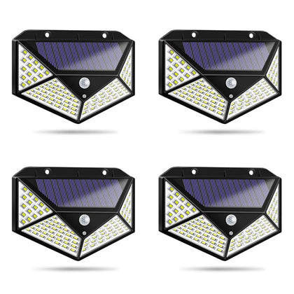 Set de 4 Lampi solare cu senzor de miscare, 100