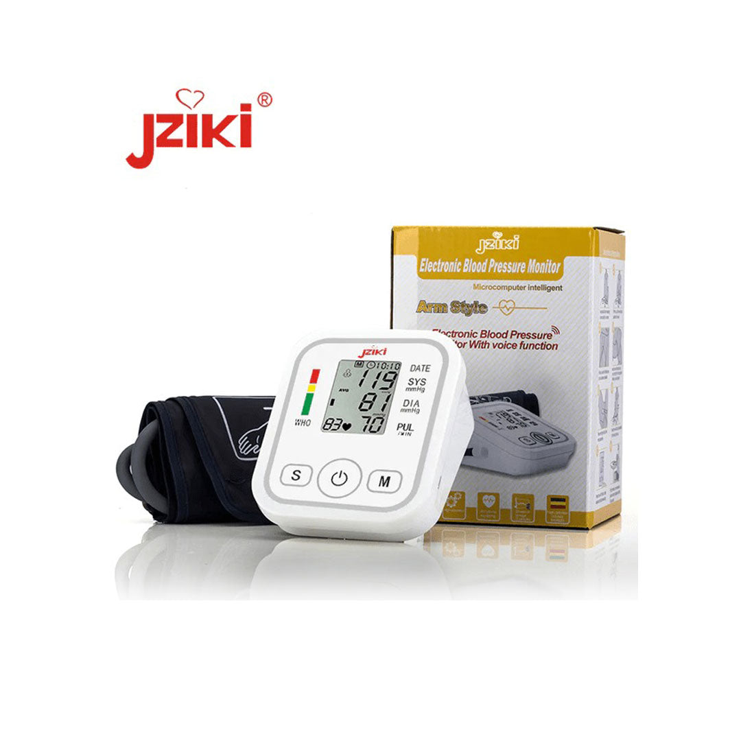 Tensiometru Digital de Brat, Precizie Mare, Afisaj LCD, Complet Automat, Manseta 22-32cm – Jizki