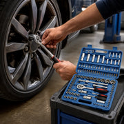 Clichet din trusa SIKS CH108 folosit corect la o roată auto